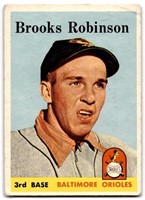 1958 Topps #307 Brooks Robinson HOF 2nd card! Low