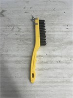 Rubbermaid 11 in wire brush with scrapper
