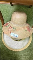 straw ladies sun hat lot