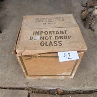 Hires Root Beer Box with Two Glass 1 Gallon Jugs
