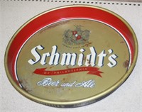 NS: SCHMIDT'S VINTAGE METAL BEER TRAY