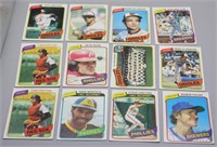 1980 TOPPS BASEBALL STAR & HOFER LOT