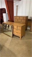 BLONDE MID CENTURY BEDROOM SET