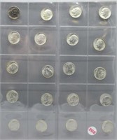 (20) 1951 UNC Roosevelt Silver Dimes.