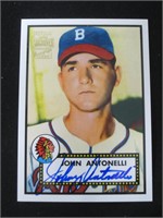 2001 TOPPS JOHN ANTONELLI AUTOGRAPH BRAVES