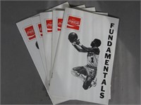 5 Unused Coke Coca-Cola Basketball Books/ KC Kings