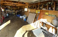 CONTENTS OF SHED (NOT INCLUDING WALL W/ HAND TOOLS