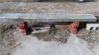Bench w/ Wooden Top & Concrete Legs 91x12x19