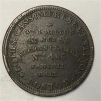 1835 HARD TIMES TOKEN HT#165 XF