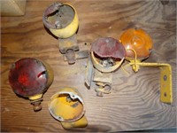 Vintage Tractor Lights & Parts show wear