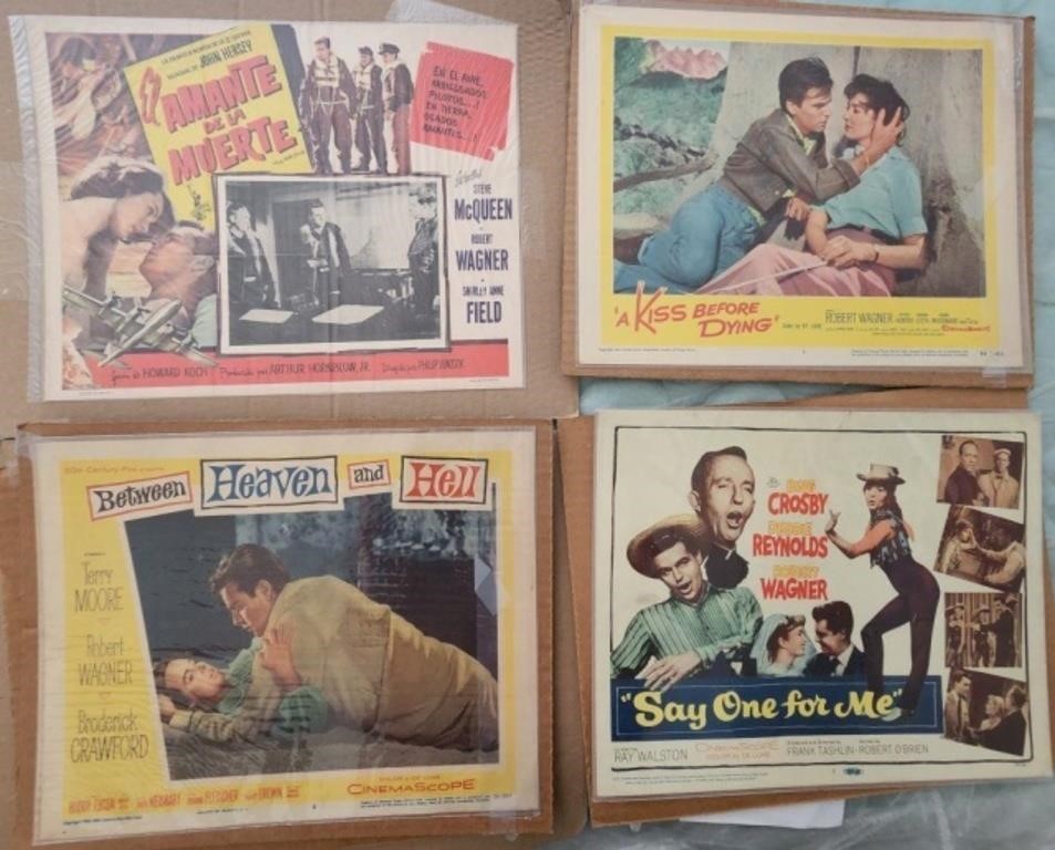 4 Vintage Movie Posters/Lobby Cards