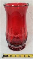 Beautiful 11" Waterford Red Crystal Vase