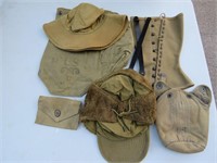 US Army Surplus Lot Gas Mask Bag Vintage MORE