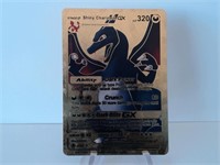 Pokemon Card Rare Gold Shiny Charizard GX
