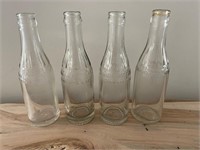 4 Embossed Canadian Bottlers 6 Oz.Bottles