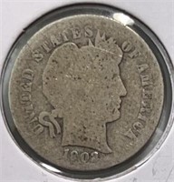 1902O Barber Dime