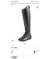 Women's Size 8 Equestrian Boot (Open Box, New)