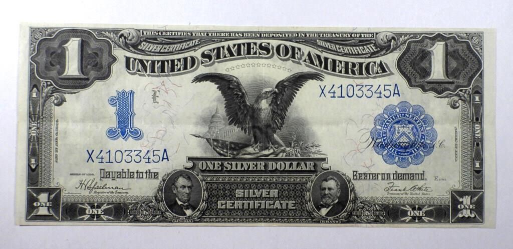 1899 $1 "BLACK EAGLE" SILVER CERT