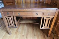 Antique Oak Arts and Craft Desk