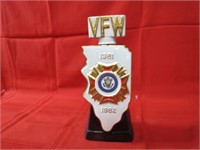 VFW 1982 Whiskey decanter. Ezra Brooks.