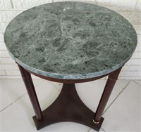 Gorgeous Green Marble Top Side Table
