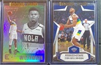 (2) Mint Zion Williamson Rookie Cards