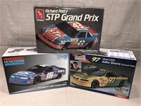 3 NASCAR models STP, QC, John Deere