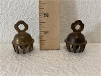 Vintage Brass Claw Bells