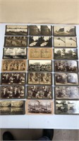 21 Old Stereograph Cards