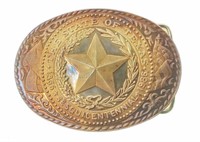 3 Troy Oz .999 Silver Colonial Texas Belt Buckle