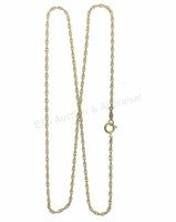 14k Yellow Gold Fancy Link Chain Necklace
