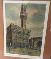 Signed Prints of  Venice, Italy Framed under Glass