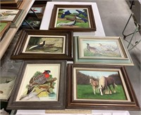 5 framed paintings-Local Artist Dean Haddock