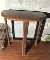 21 inch tall small wooden table