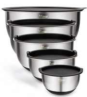 ($49) Wildone Mixing Bowls Set of 5, Stainless
