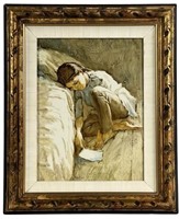Frank Palmieri- Original Oil Painting of a Girl