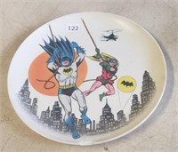Vintage 7" Batman and Robin Plate, Small Chip