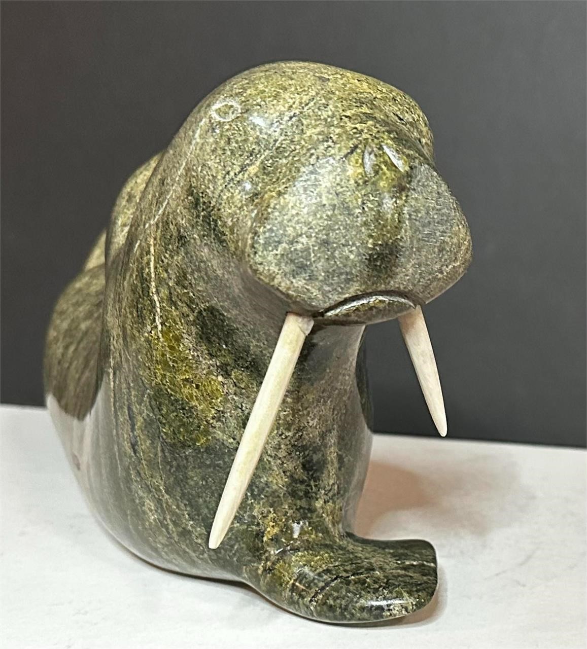 Soapstone Carving of a Walrus