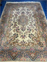 Hand Knotted Indo Sarouk Rug 5x3 ft