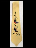 VERY NICE HAND PAINTED BUTTERFLY TIE