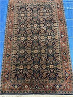 Hand Knotted Indo Sarouk Rug 5x3 ft