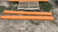 New unused 7' pallet fork extensions