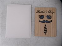 Happy Father's Day Wooden Card