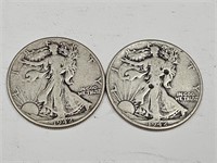 1942 Silver Walking Liberty Half Dollar Coins