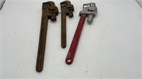 Antique pipe wrenches