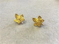 Hypoalergenic Maple Leaf Earrings