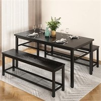 Awqm 47.2" Dining Table Set For 3 Kitchen Dining