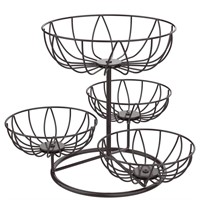 WF9763  Auledio 4 Layer Metal Fruit Basket Stand