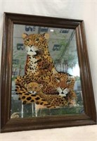 Leopard Wall Decoration on Mirror Q13A