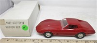 1977 Corvette, medium red